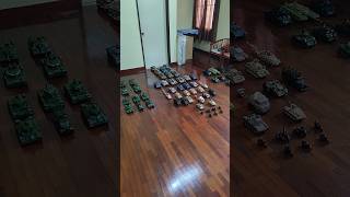 Lego Quanguan Panlos Sluban My biggest collection of WW2 Tanks American German Soviet [upl. by Aseret]