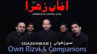 Shahadat e Bibi Fatima Zahra 2019  Salam Ammaan Zahra sa  Own Rizvi 20191440 [upl. by Arikahs]