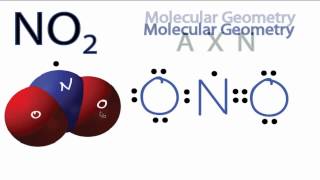 NO2 Molecular Geometry  Shape and Bond Angles Note exact bond angle is 1343 [upl. by Leffert]