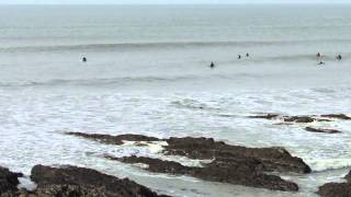 Croyde Beach Break  Surfing Longboarding [upl. by Haodnanehs267]