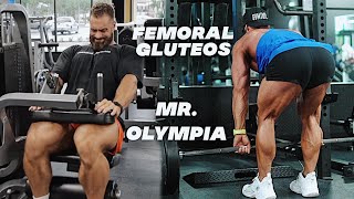 Hice la RUTINA DE FEMORAL Y GLUTEOS del Mr Olympia Chris Bumstead Miercoles gym topz [upl. by Nner]