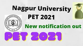 Nagpur University PET 2021 l New notification [upl. by Rubie]