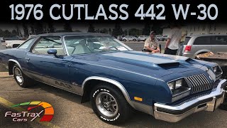 1976 Oldsmobile Cutlass 442 W30  Swivel seats RAW POWER RARE options [upl. by Eissirhc408]