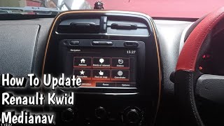 How To Update Renault Kwid Medianav [upl. by Atiuqehc]