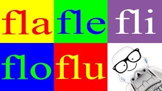 Aprender a Leer 45 – Sílabas fla fle fli flo flu – Las Letras f l  Canal Block 6 [upl. by Riggins]