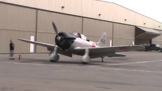 Replica Aichi D3A quotValquot Dive Bomber Engine Startup and Taxi [upl. by Latsyrk]