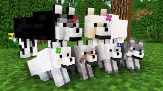 WOLF LIFE MOVIE  Cubic Minecraft Animations  All Episodes  BONUS [upl. by Nnovahs]