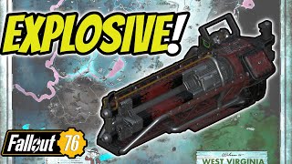 Is The Explosive Gatling Laser Worth It In Fallout 76 [upl. by Anitsuga]