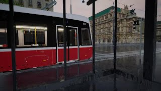 TramSim  Console Edition Flexity Tram Vienna [upl. by Rekcut]