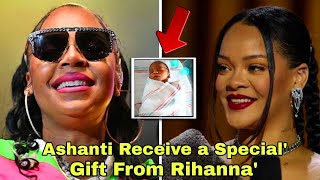 Awww Rihanna Surprise Pregnancy Ashanti With a Special Beautiful Baby Haynes Gifts [upl. by Ylle50]