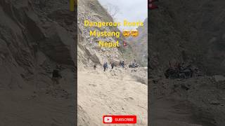 Dangerous Roads of Mustang Nepal shorts youtubeshorts nepal mustang [upl. by Jayson]