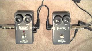 MXR Micro Flanger Shootout 1982 Vintage vs 2011 Reissue [upl. by Eylhsa]