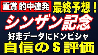 シンザン記念 2020 最終予想！【自信のS評価】！過去の好走データにドンピシャ！【競馬 予想】 [upl. by Martha]