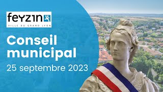 Ville de Feyzin  Conseil municipal du 25 Septembre 2023 [upl. by Benil]