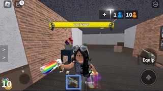 Beating teamers  Mm2 mobile gameplay honxoxo [upl. by Ahsaeit928]