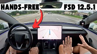 We Test The Latest Version Of Tesla FSD 125 HandsFree With Inclement Weather [upl. by Peri]