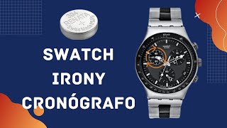 Cambiar batería y Programar Cronógrafo de Reloj Swatch Irony [upl. by Raymond]