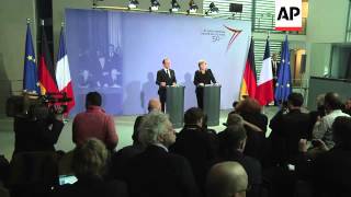 Merkel and Hollande seek greater EU coordination shrug off Mali differences [upl. by Eniarrol]