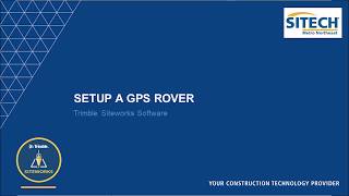 Siteworks  03  Setup a GPS Rover [upl. by Meijer]