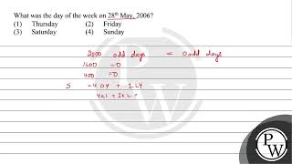 What was the day of the week on 28th May 2006 [upl. by Neelahs871]