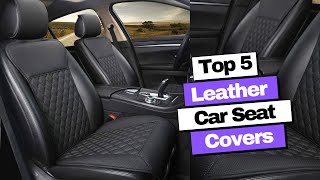 Best Leather Car Seat Covers on Amazon 2023  Universal Covers [upl. by Nohs974]