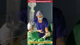 Diagnostic Hysteroscopy for IVF treatment drrakshitamalik fertilitytreatment ivfjourney [upl. by Nylirak633]