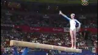 Svetlana Khorkina  2000 Olympics Team Finals  Balance Beam [upl. by Fessuoy690]