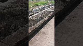 HOME BUILDING  Precast Roof Concrete Slab  Bricks Installation and dig for main electrical Line [upl. by Kelbee]