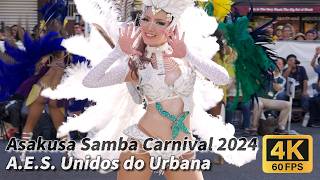 第39回 浅草サンバカーニバル 2024 ③【AES Unidos do Urbana ウニドス・ド・ウルバナ】 [upl. by Hasina427]