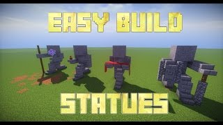 Minecraft How To Build Statues [upl. by Lahcsap]