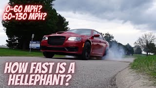 TESTING 060 amp 60130 TIMES IN MY HELLEPHANT CHRYSLER 300 NO TRACTION [upl. by Meehsar]