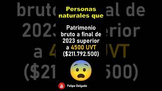 Que PERSONAS NATURALES deben DECLARAR RENTA en 2024 🇨🇴 shorts [upl. by Enisamoht]