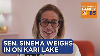 Sen Sinema weighs in on Karis Lakes refusal to concede in governors race [upl. by Nahtal]