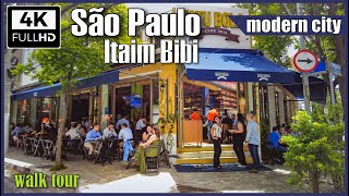 4K Itaim Bibi bairro nobre  Sao Paulo walking tour 2023  Sao Paulo walk tour 4k  Sao Paulo city [upl. by Elisha]