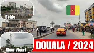 INSIDE DOUALA CITY IN 2024 VLOG FROM DEIDO TO GARE ROUTIERE CAMEROON douala cameroun [upl. by Eimmac]