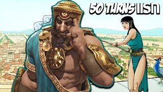 Civilization 6 ไทย  วิธีเอาชนะคอม Deity  1 Sumerian Gilgamesh [upl. by Eidnahs]