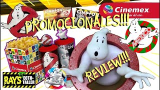 👀 un VISTAZO REVIEW a los promocionales de Ghostbusters El legado que nos trajo CINEMEX [upl. by Bigford748]