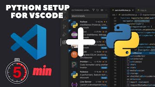 How to setup Python for VSCode in 2023 in 5mins  Install Python and Setup VSCode for Windows 10 [upl. by Alracal]