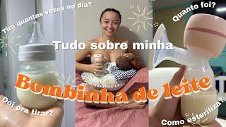 Bombinha de tirar leite elétrica da Shopee  Resenha  Como usar Dói [upl. by Ennairek508]