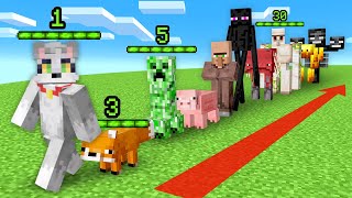 Cada Nivel ME CONVIERTO en un MOB DIFERENTE 😂 Minecraft [upl. by Cleopatre]