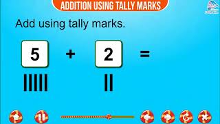 ADDITIONADDITION USING TALLY MARKS [upl. by Prisca]