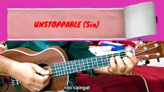 Unstoppable Sia cover song ukulele [upl. by Hanson152]