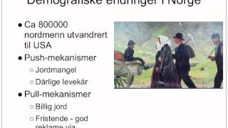 Demografi Norge 1800tallet på 5 min [upl. by Huba]