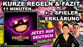 Wonderlands War Regeln Mirakulus Regelerklärung  Fazit Review Brettspiel Brettspielgarde [upl. by Hallette]