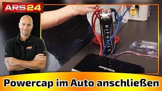 Powercap im Auto richtig anschließen  Kondensator Tutorial  ARS24 [upl. by Moody]