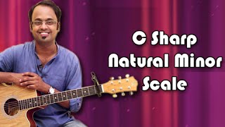 How To Play  C Sharp Natural Minor Scale  Guitar Lesson For Beginners [upl. by Podvin]