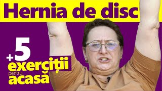 Te Chinuie HERNIA de DISC 8 SFATURI  5 exercitii de facut acasa [upl. by Yvan]