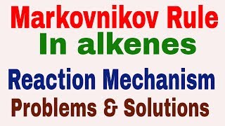 Markovnikov rule  How to find major and minor product  Reaction of HBr with unsymmetrical alkene [upl. by Chisholm]