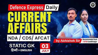 Defence Express  Current Affairs 2024 With Abhishek Sir  CDS  NDA  THE TUTORS Academy [upl. by Sigismundo]