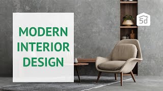 Modern Interior Design Created with Planner 5D [upl. by Eiddet891]